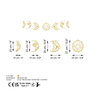 Wallity Simbolo-3 Accesorio Decorativo de Pared de Metal Dorado
